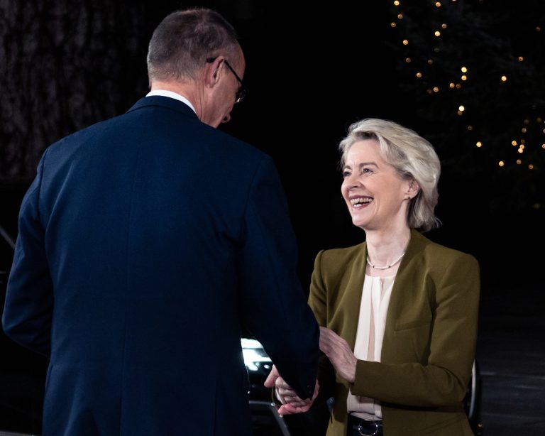 Friedrich Merz und Ursula von der Leyen. Foto: Emmanuele Contini/NurPhoto via Getty Images