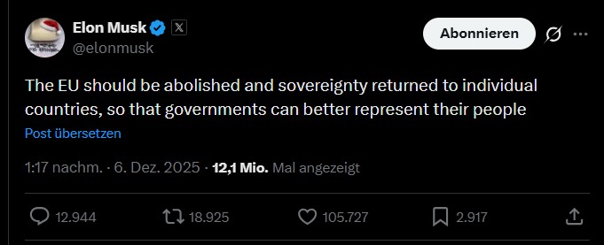 Elon Musk Posting Sceenshot X