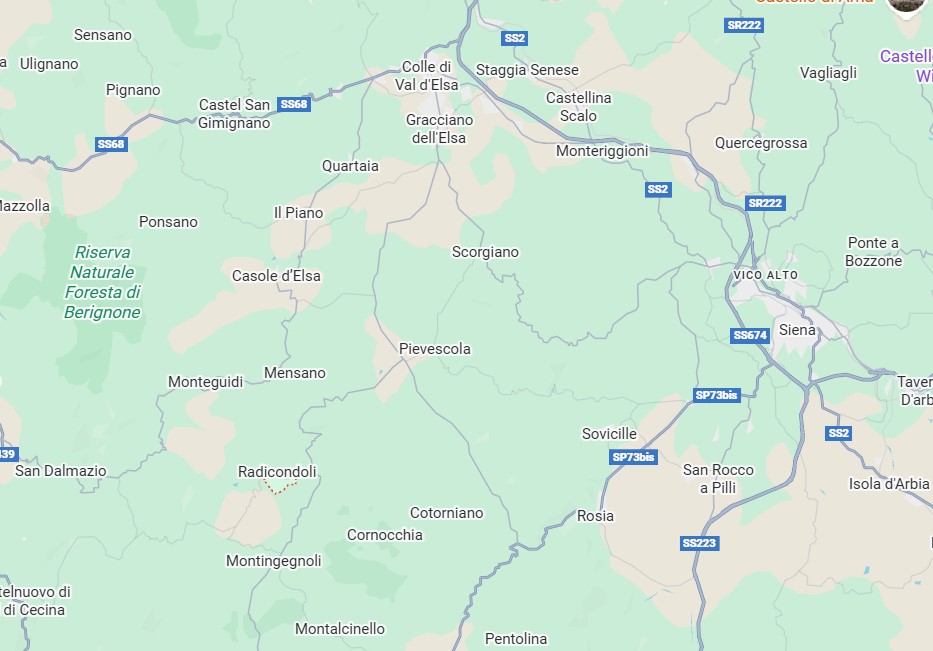 Radicondoli - das Dorf liegt zwischen Siena und der Küste