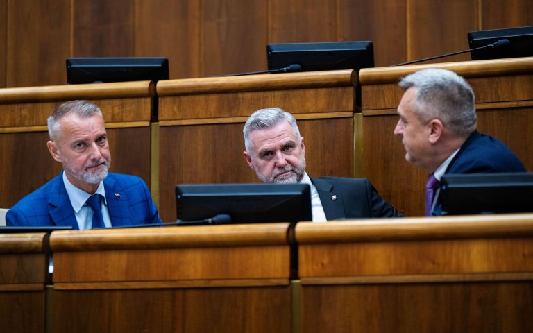 Richard Raši, Tibor Gašpar a Andrej Danko.
