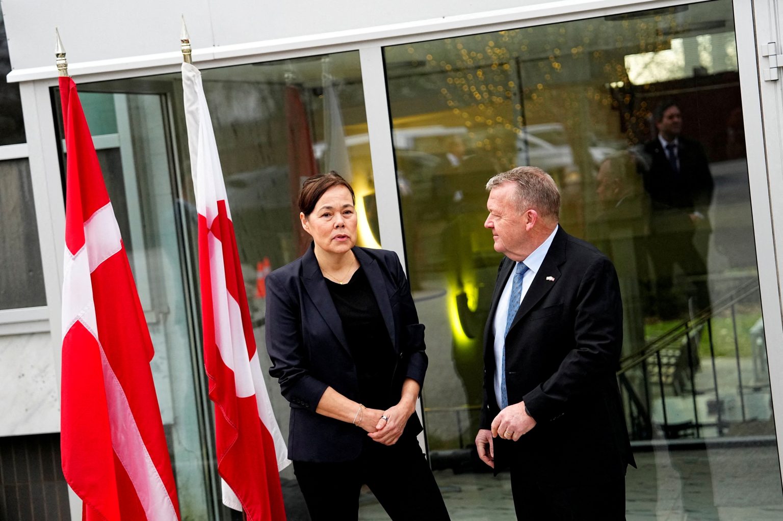 Vivian Motzfeldt and Lars Lokke Rasmussen. Photo: Ritzau Scanpix/Mads Claus Rasmussen/Reuters