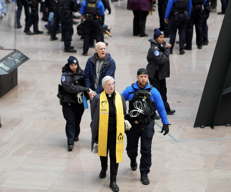 Religious leaders arrested during protest against immigration policy