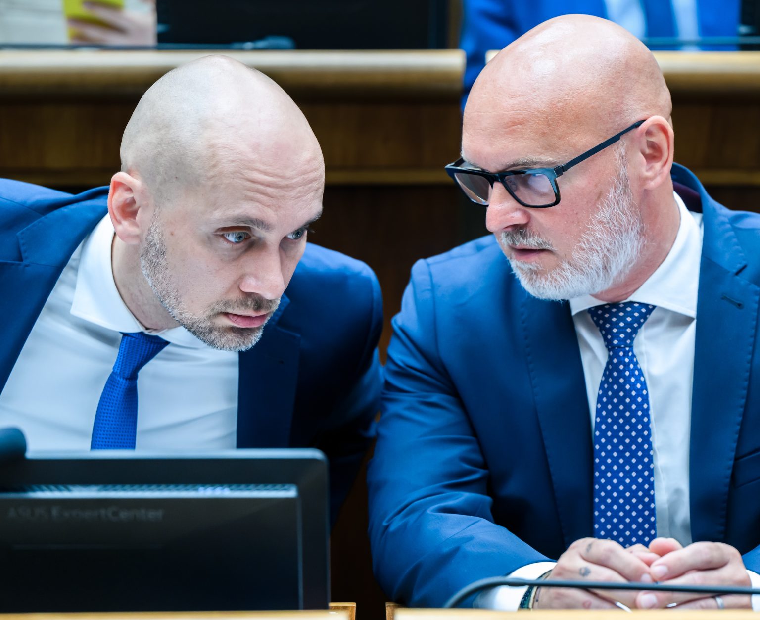 Karol Galek a Branislav Gröhling. Foto: Jaroslav Novák/TASR