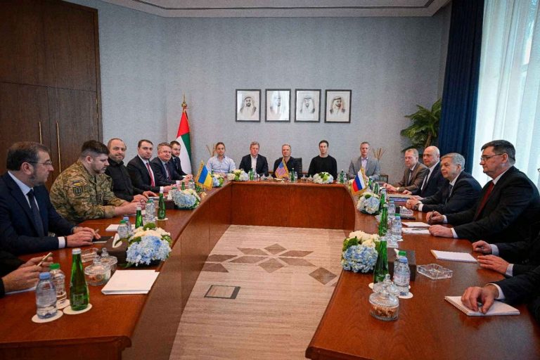 The second round of negotiations between Ukraine, Russia, and the US has begun in Abu Dhabi