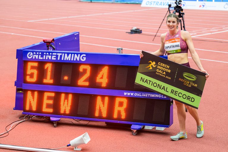 Zapletalová vylepšila v Ostrave slovenský rekord v behu na 400 metrov 