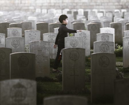 They also fought for the creation of Israel. He razed their graves to the ground.