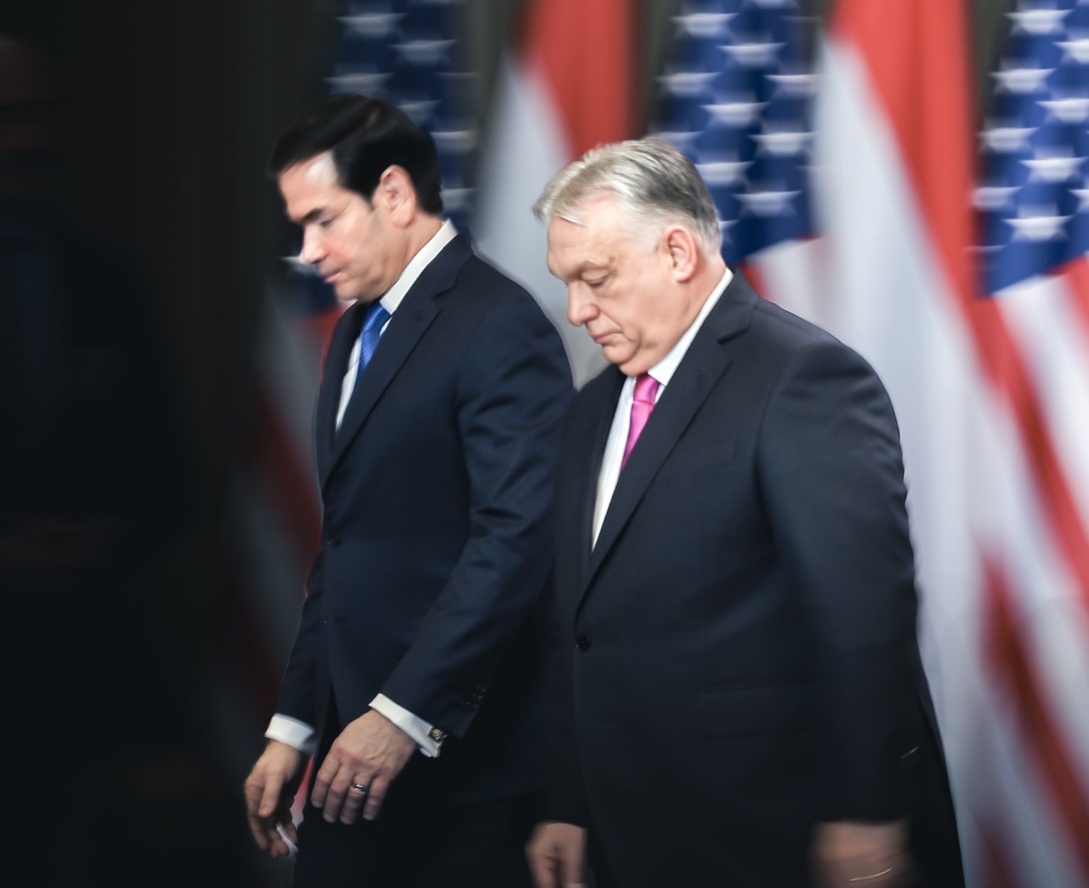 Marco Rubio and Viktor Orbán. Phto: Robert Nemeti/Anadolu via Getty Images