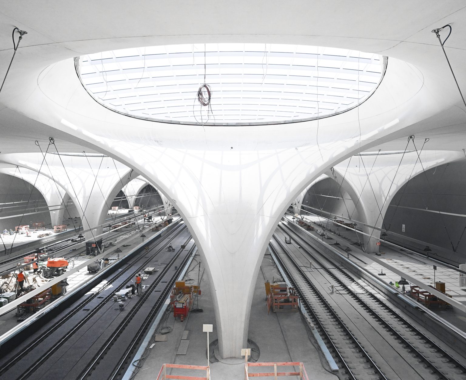 Stuttgart 21 underground station construction site. Foto: Bernd Weißbrod/picture alliance via Getty Images