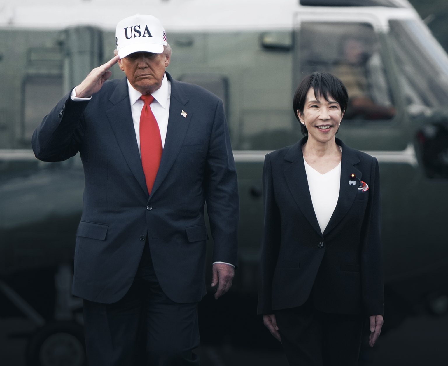 Donald Trump a Sanae Takaichi. Foto: Andrew Harnik/Getty Images