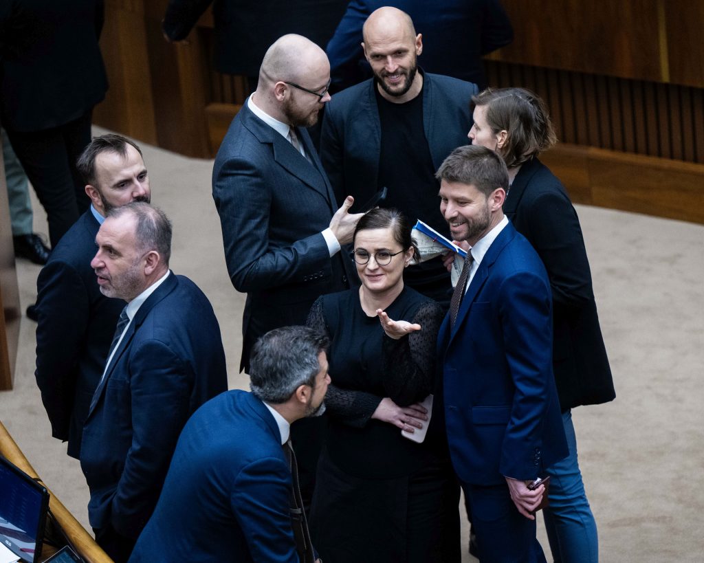 Poslanci Progresívneho Slovenska. Foto Jakub Kotian/TASR