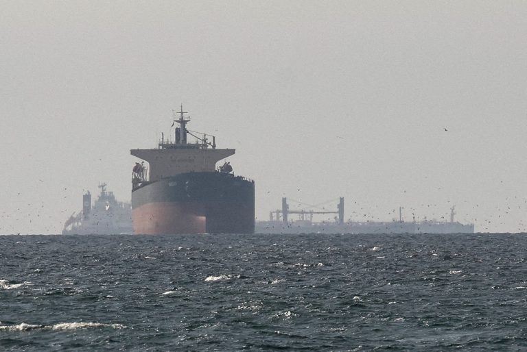 Tankers sail in the Persian Gulf near the Strait of Hormuz as rising oil prices fuel global inflation concerns. Photo: Stringer/File Photo/Reuters