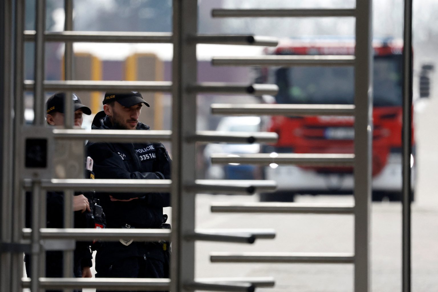 Entrance to the LPP Holding industrial site in Pardubice, where the arson attack took place. Photo: David W. Cerny/Reuters
