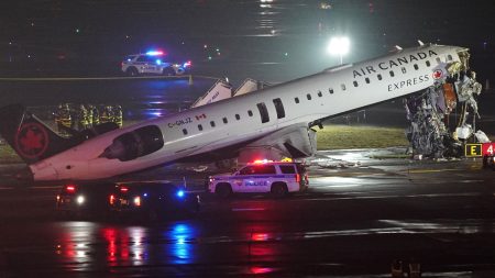 Plane collides with fire truck during landing in New York