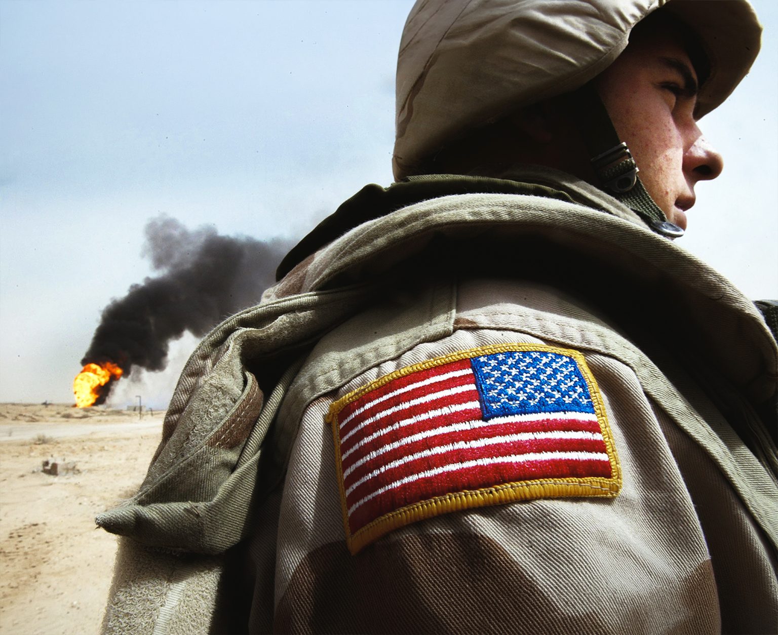 An American soldier in the Middle East. Photo: Mario Tama/Getty Images