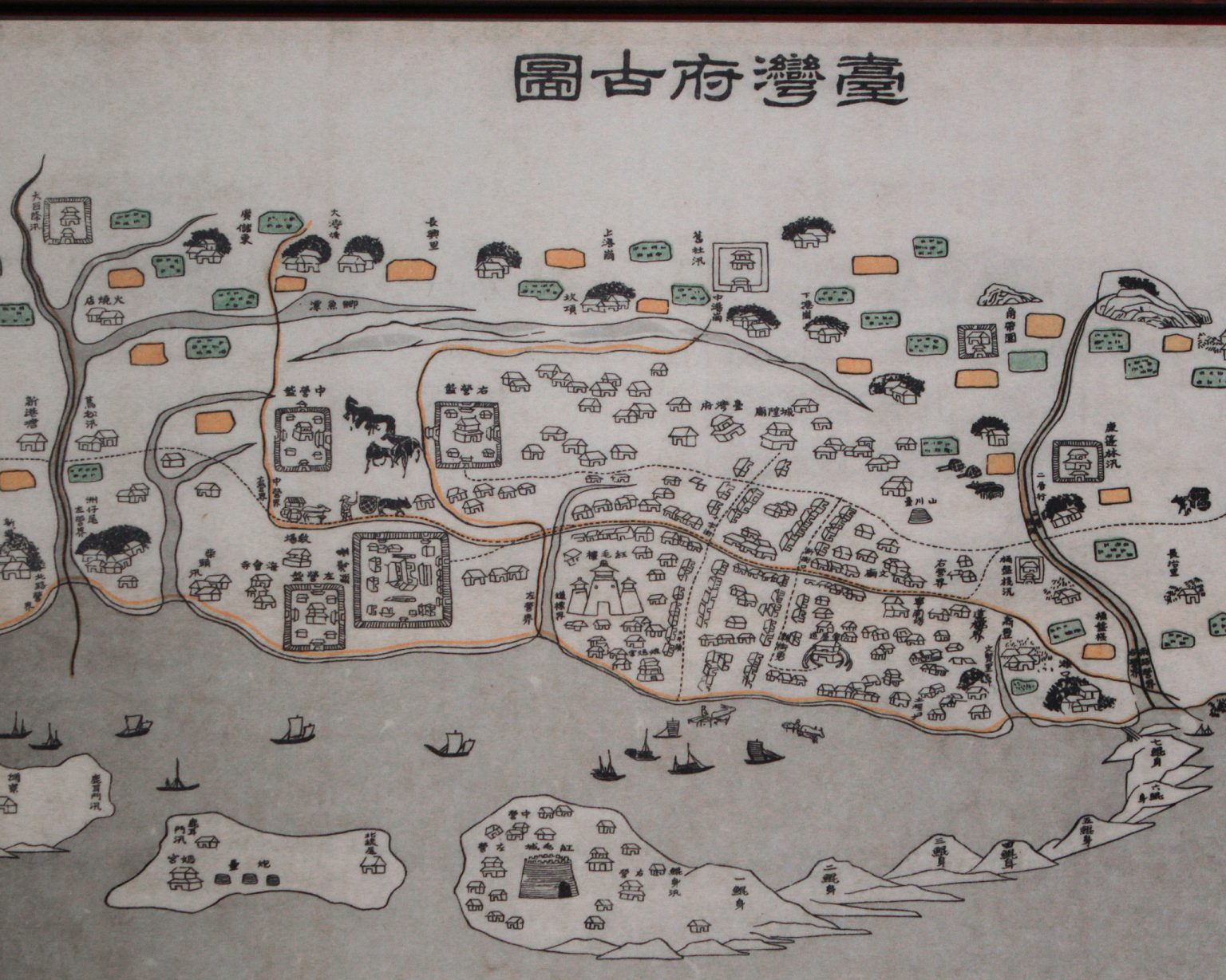 A map from the age of Zheng Chenggong, a Chinese general of the Ming dynasty. Photo: Nora Tam/South China Morning Post/Getty Images