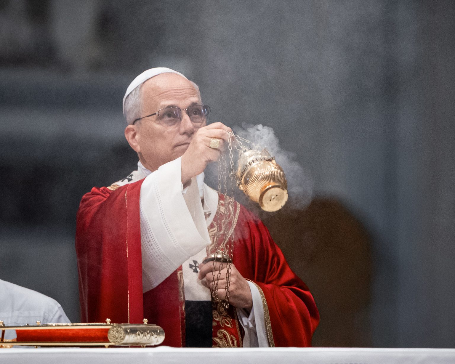 Pápež Lev XIV. slávi svätú omšu. Foto: Stefano Costantino/SOPA Images/LightRocket/Getty Images