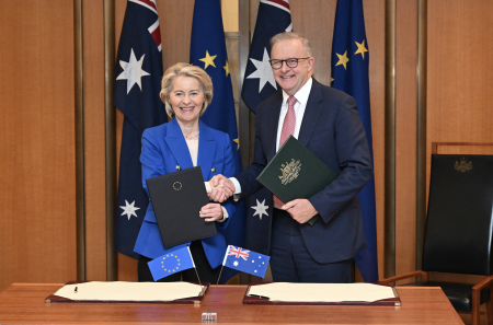 EU–Australia landmark deal to scrap 99% of tariffs