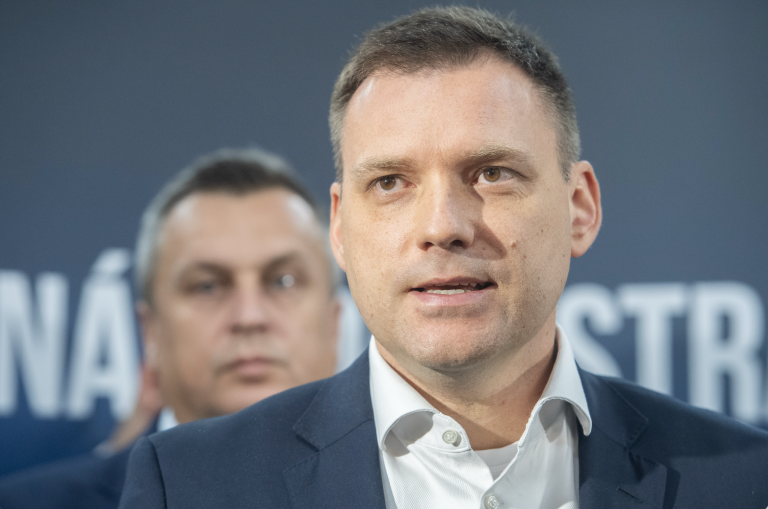 Andrej Danko a Tomáš Taraba (v popredí). Foto: Martin Baumann/TASR