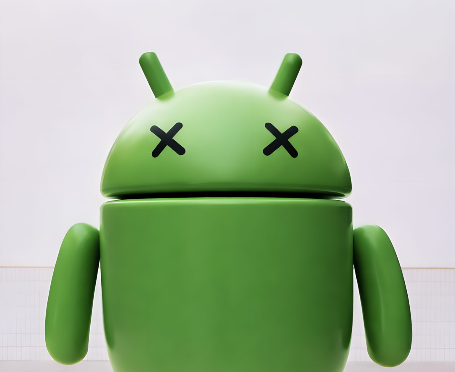 The Android operating system can also function without Google. (the original photo was altered using AI) Photo: Joan Cros/NurPhoto via Getty Images/AI