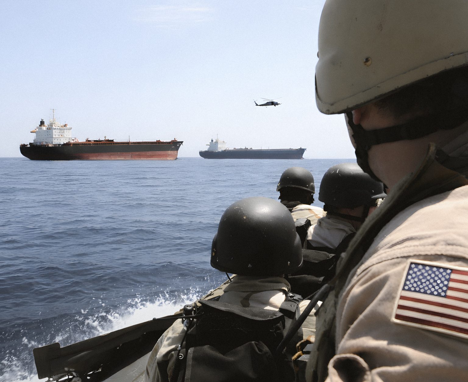The Strait of Hormuz remains one of the most important chokepoints for global oil transport. Photo: Mass Communication Specialist 1st Class Cassandra Thompson/U.S. Navy via Getty Images/AI