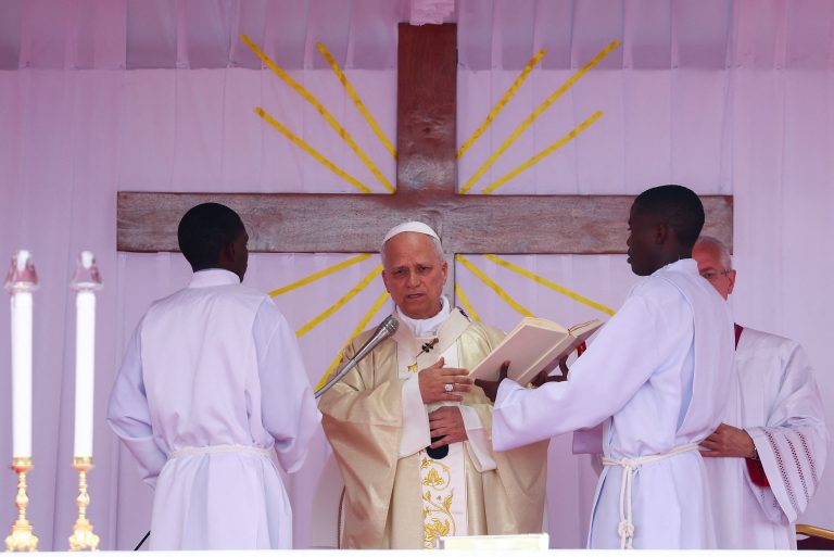 Pope Condemns Exploitation on Angola Visit