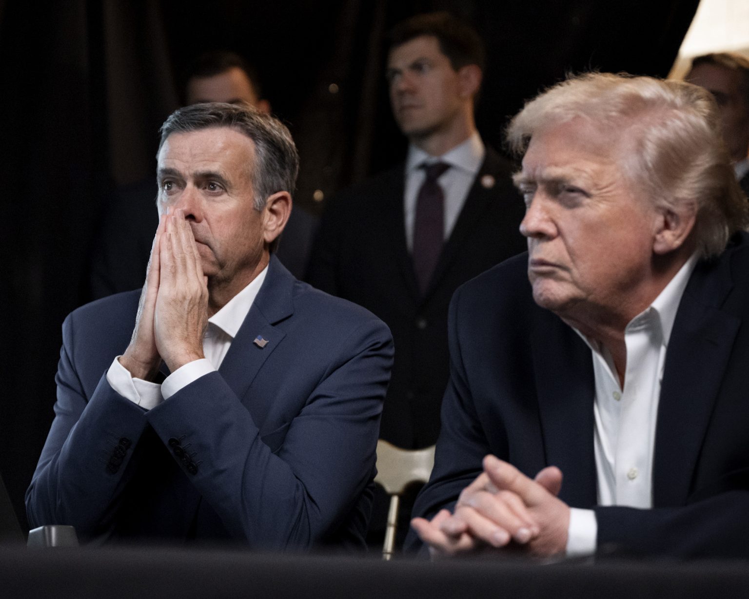 CIA Director John Ratcliffe and President Donald Trump. Photo: Molly Riley/Getty Images