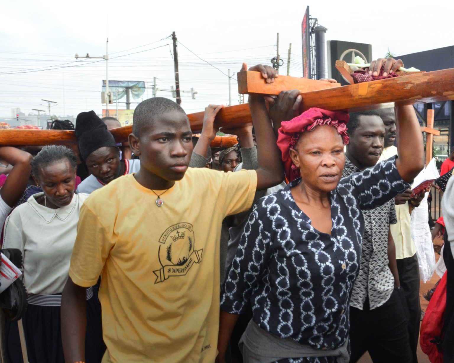 People attend the annual "Good Friday" procession, Kampala, Uganda. Photo: Nicholas Kajoba/Anadolu via Getty Images