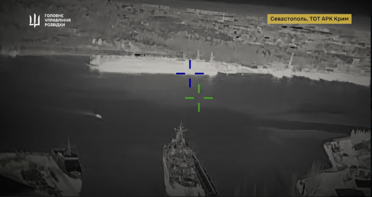 Ukraine Hits Russian Landing Ships in Crimea