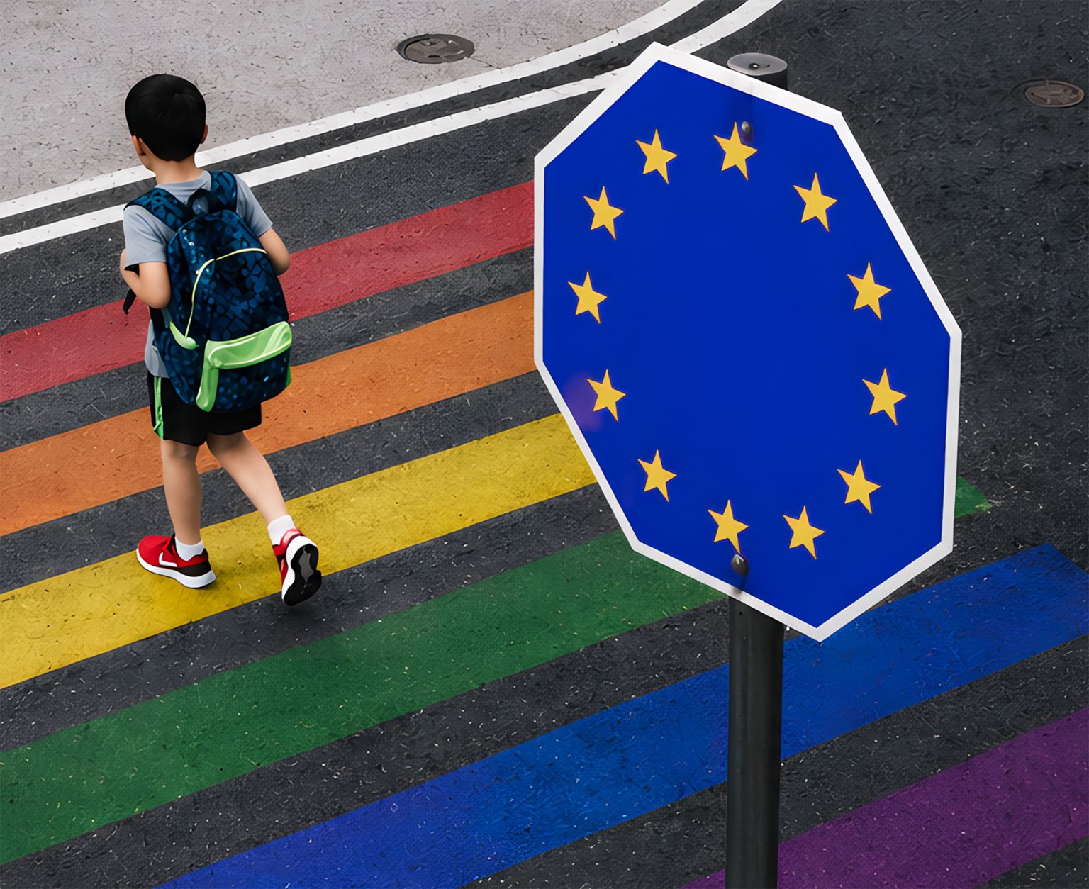 A court ruling on Hungary finds discrimination against the LGBTI community over restrictions on minors, sparking a dispute over national sovereignty. Photo: Getty Images/AI