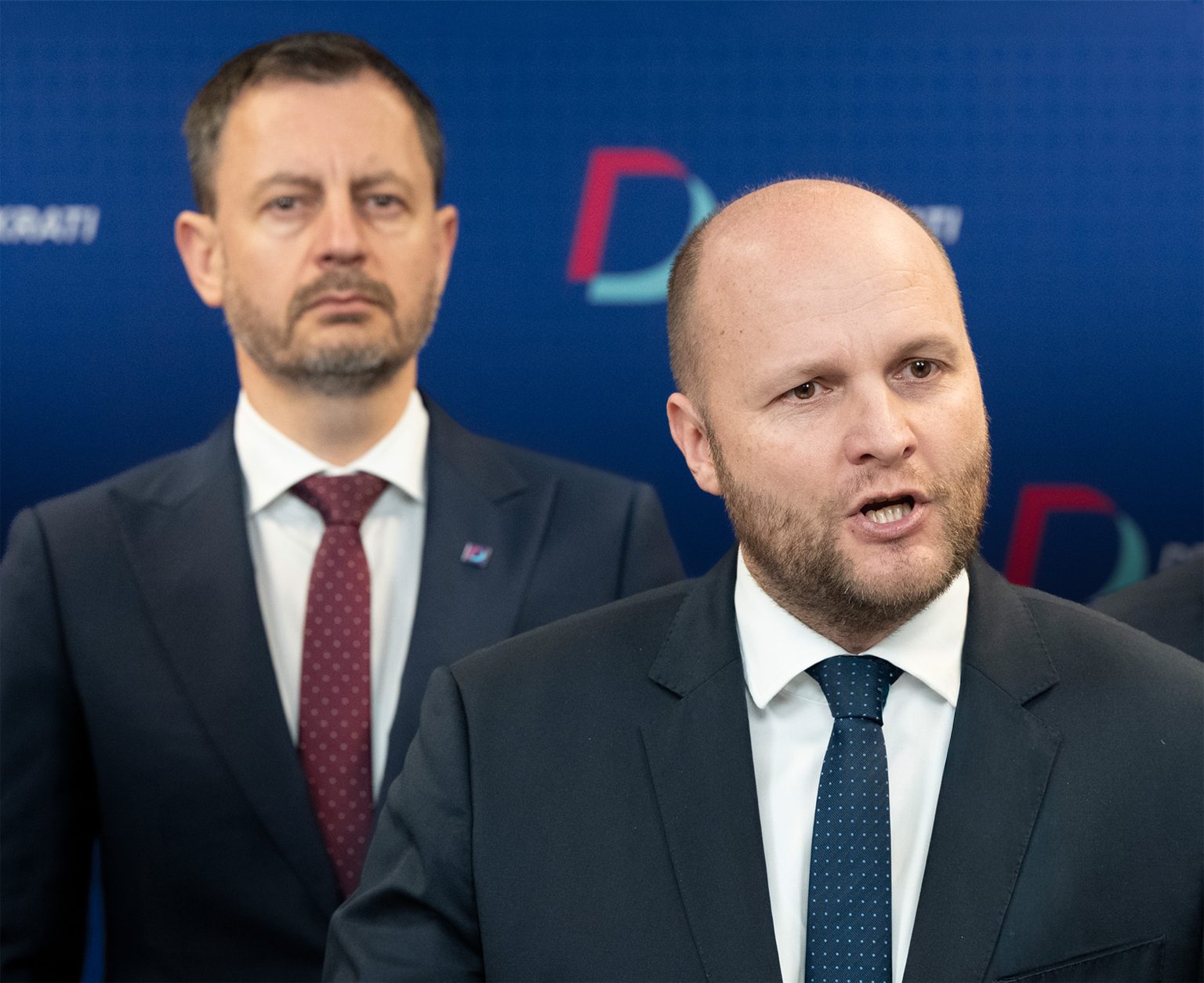 Eduard Heger a Jaroslav Naď. Foto: Pavel Neubauer / TASR 