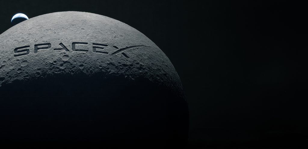 Mesiac ako Muskov súkromný bilbord