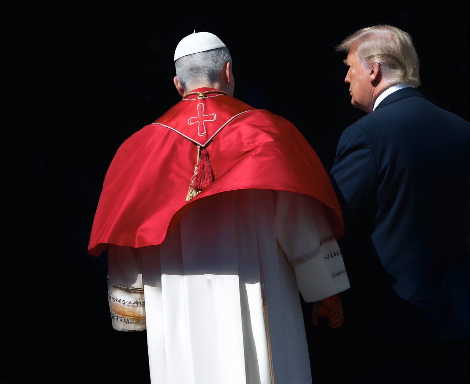 The first American pope defies expectations, as tensions rise with Donald Trump over the limits of religious symbolism. Photo: Statement / AI