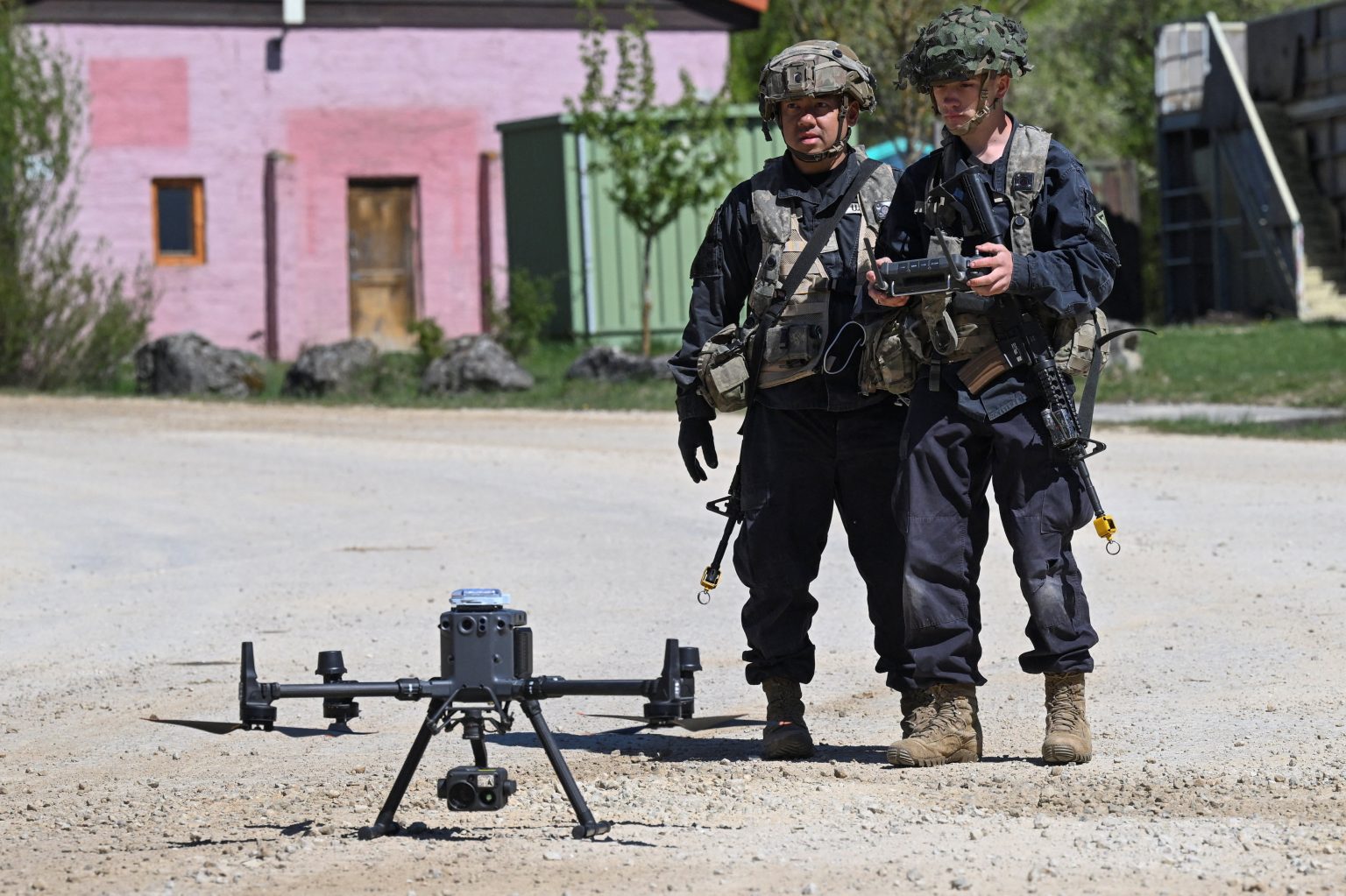 US Army personnel during a media day at the Combined Resolve exercise in Germany. Photo: Angelika Warmuth/Reuters