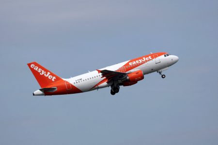An easyJet Airbus.