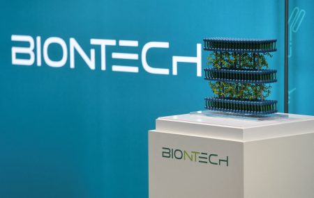 Logo of Biontech.