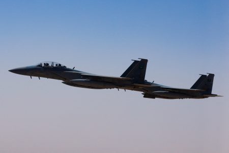 Saudi fighter jet. Source: Brian Snyder/Reuters