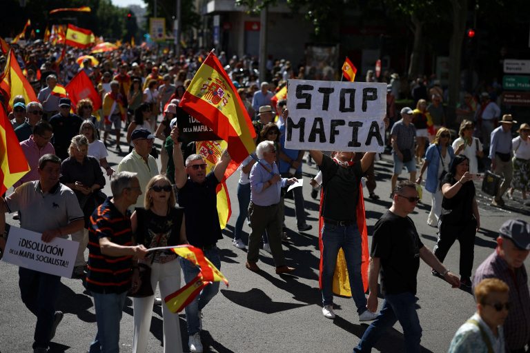 Protest v Madride.