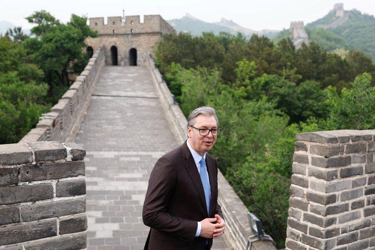 Aleksandar Vučić na návšteve Číny.