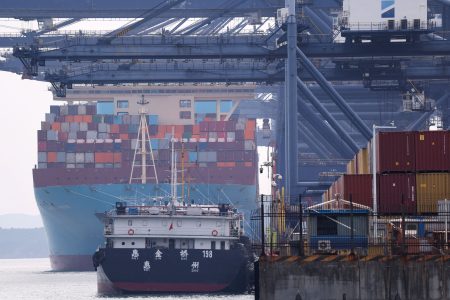 Chinese cargo ship.
