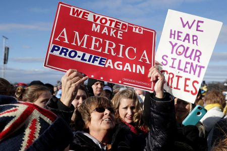 Tension between the Republican administration and pro-life leaders.