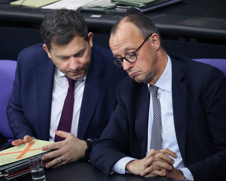 Friedrich Merz and Lars Klingbeil in a funereal mood.