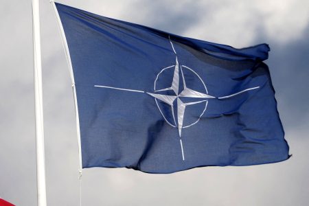 NATO flag.