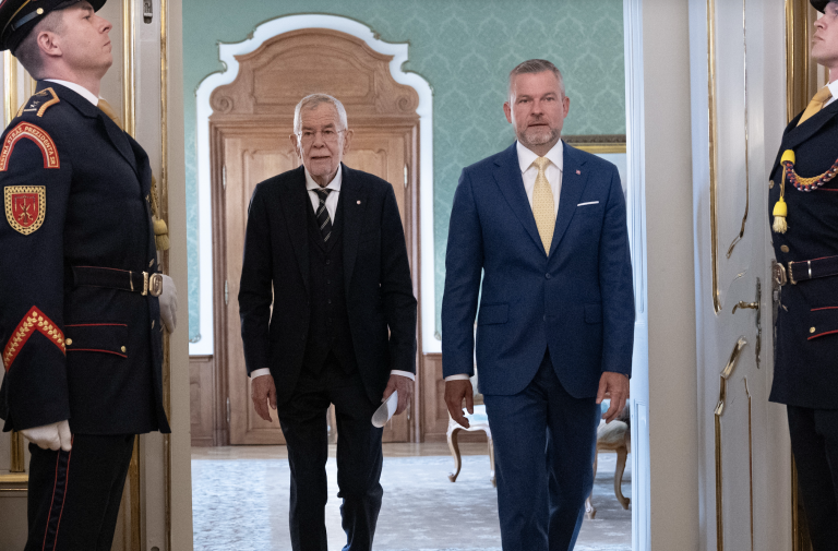Alexander Van der Bellen a Peter Pellegrini.