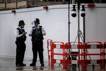 Police facial recognition trials in London.