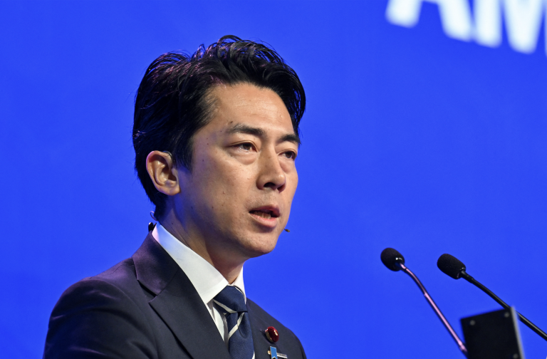 Shinjiro Koizumi, Japan\'s defence minister.