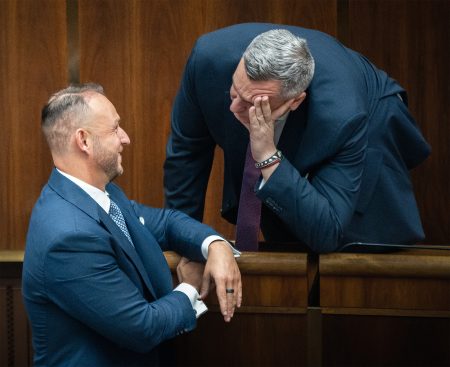 Andrej Danko a Matúš Šutaj Eštok.