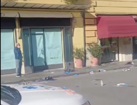 Scene from the crime scene.