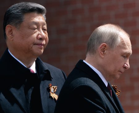 Xi Jinping and Vladimir Putin.