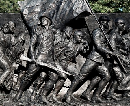 Sabin Howard’s sculpture A Soldier’s Journey.