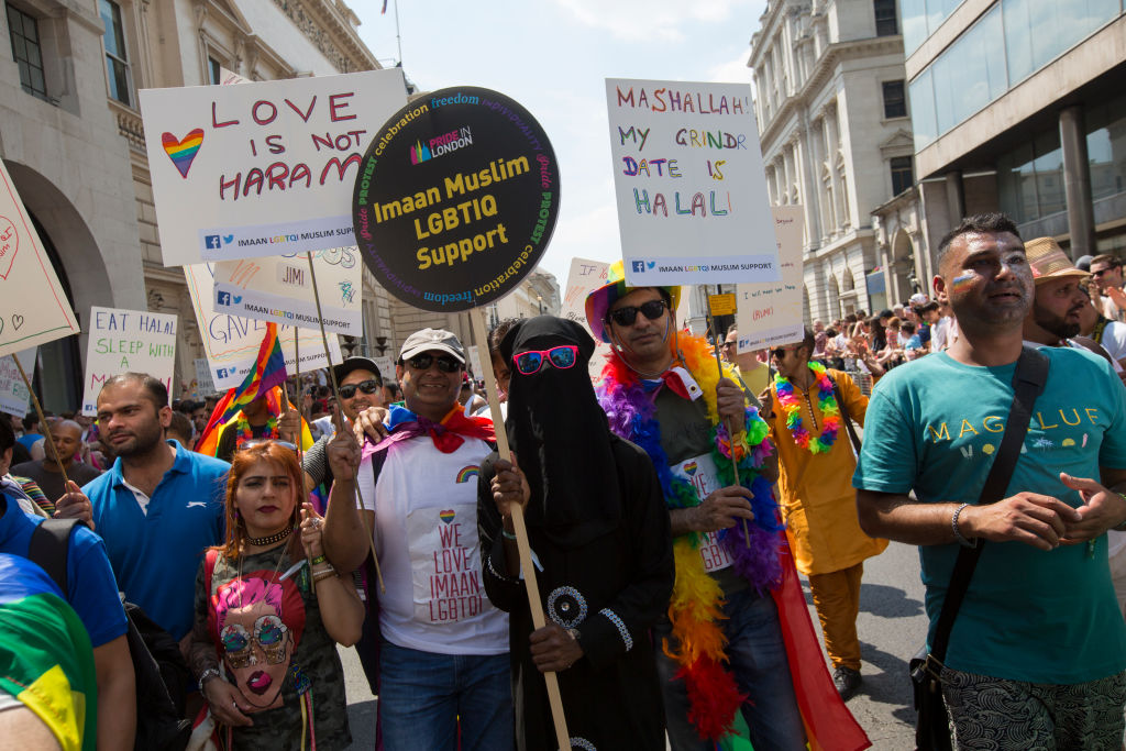 Muslim marchers at London's LGBT Pride 2018.